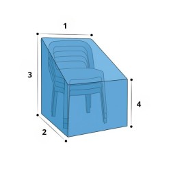 Housse pour fauteuils et chaises empilables