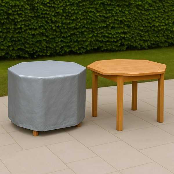 housse de protection sur mesure table octogonale