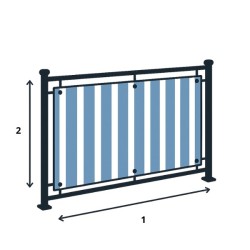 Brise-Vue sur mesure à Rayures