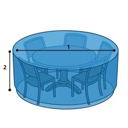 Housse de Salon de jardin rond