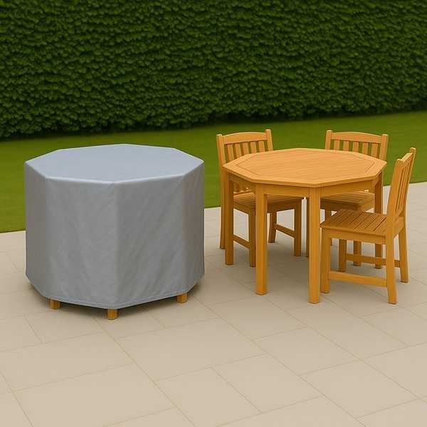 Housse ensemble octogonale bois sur mesure