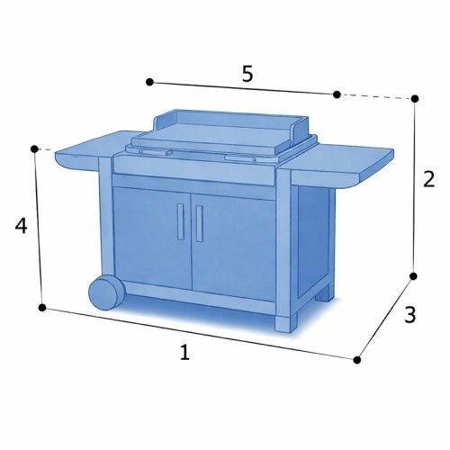Housse pour Plancha sur Chariot