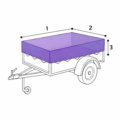 Bâche remorque PVC droite sur mesure