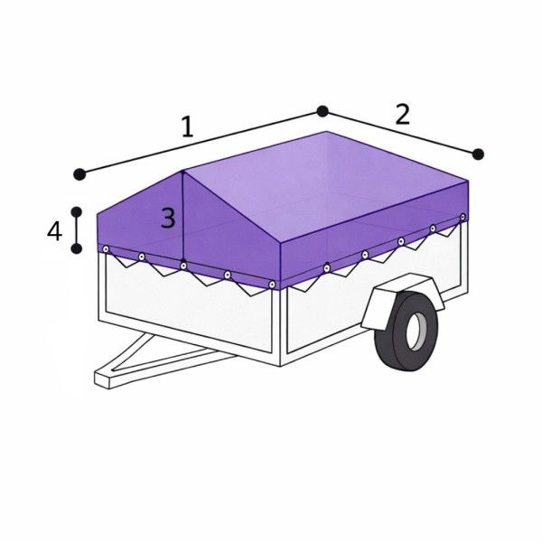 bache remoque fleche sur mesure