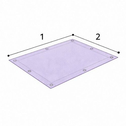 Bâche plate transparente PVC sur mesure