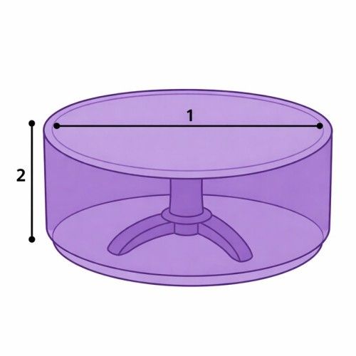 Housse de Table de jardin ronde