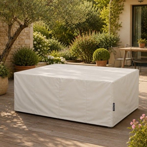 housse-proteka-table-jardin-rectangulaire-beige
