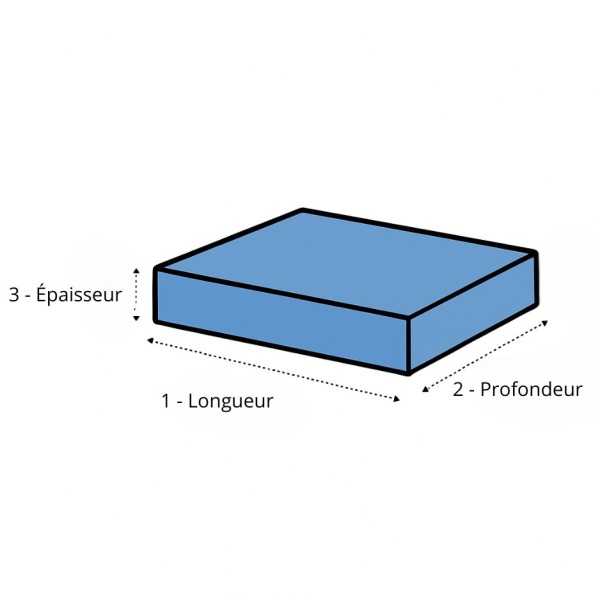 découpe sur mesure coussin en mousse