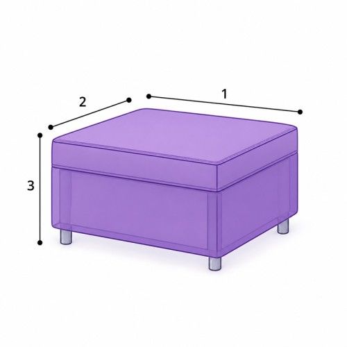 Housse de protection pour coussin et ottoman