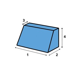 Dossier en mousse trapèze sur mesure