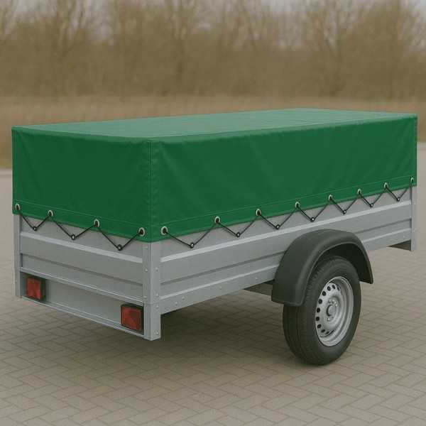 couverture remorque sur mesure verte