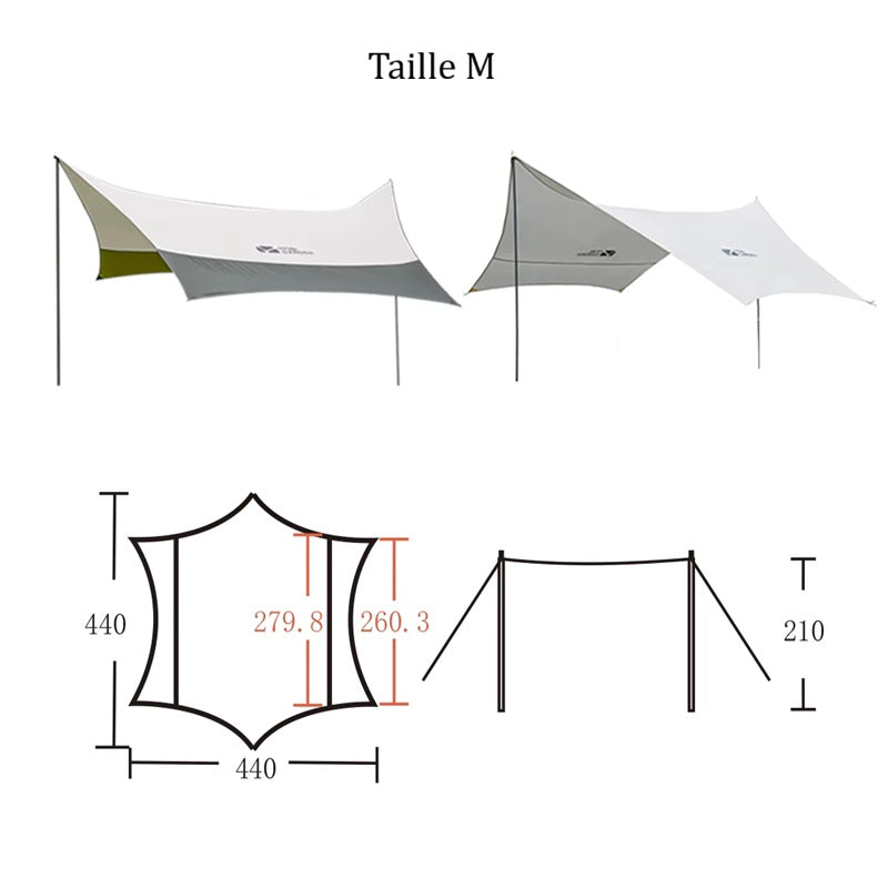 Bâche Camping Imperméable & Anti-UV - MOBI GARDEN