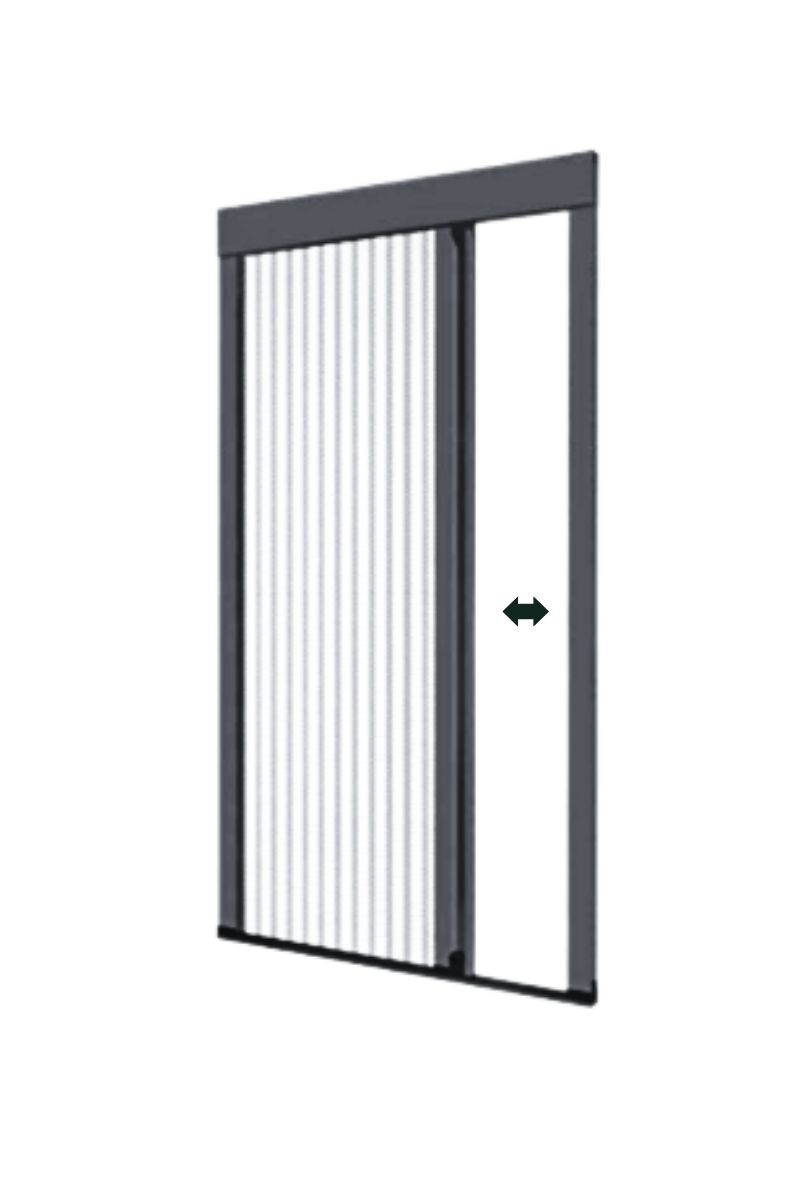 Moustiquaire Plissée 40mm Latérale Simple PLISSY