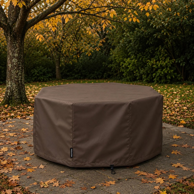 housse-protection-sur-mesure-table-octogonale-marron