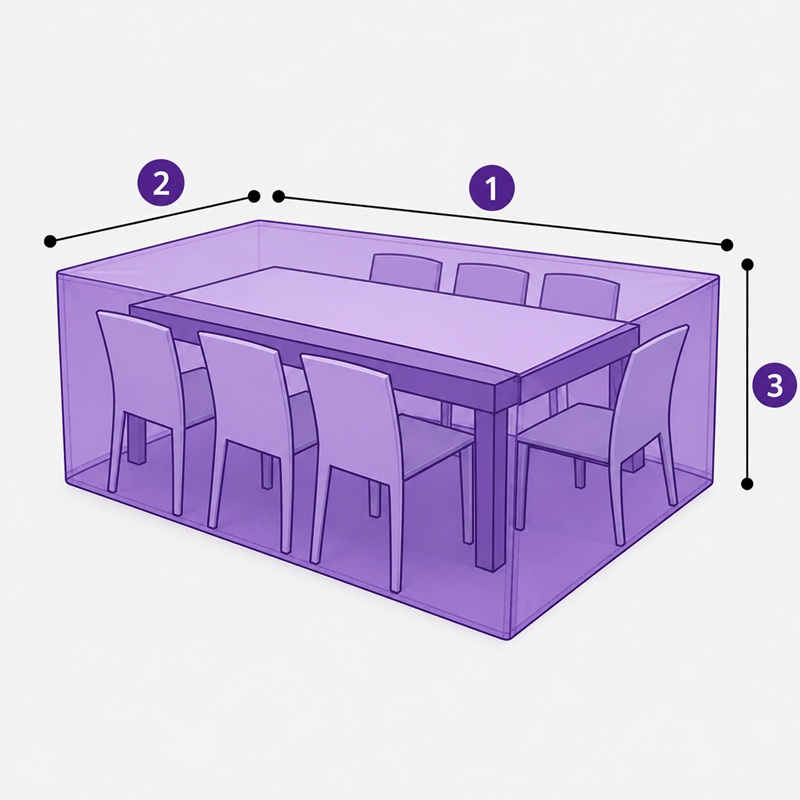 Guide de prise de mesures pour housse de table sur mesure