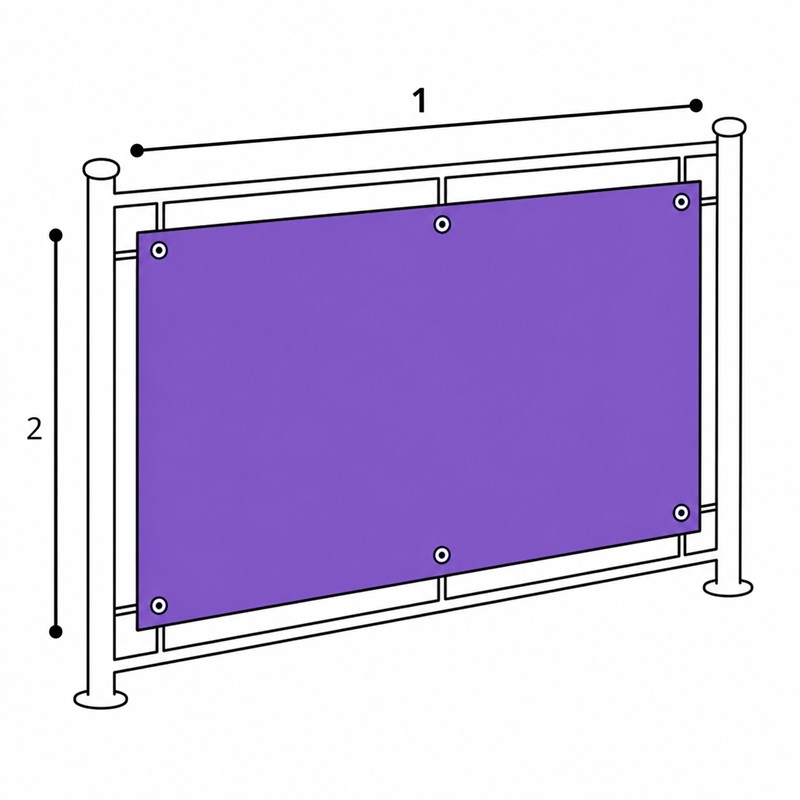 Plan prise de mesure toile sur mesure