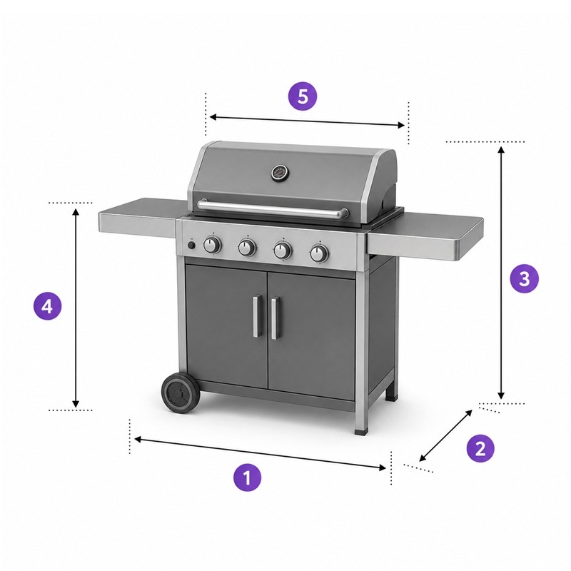Guide de prise de mesures pour housse barbecue sur mesure