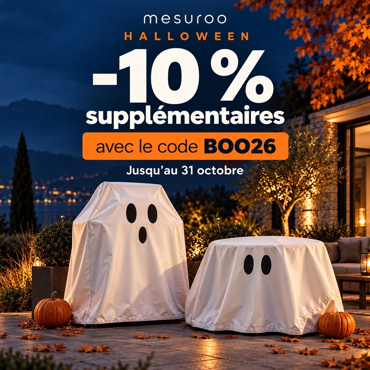 Halloween : 10 % de réduction supplémentaire avec le code BOO26, jusqu’au 31 octobre