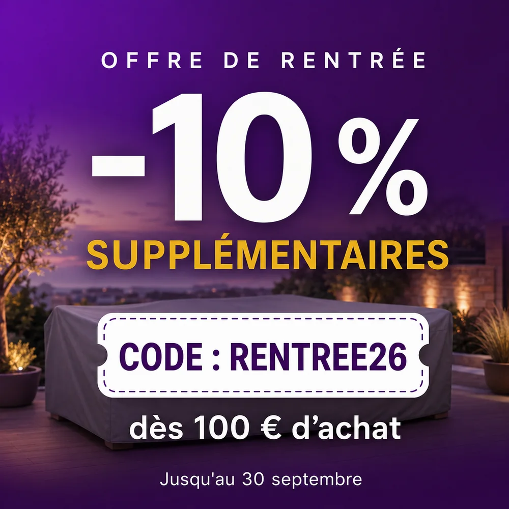 Code RENTREE26 : 10 % de réduction supplémentaire dès 100 € d achat, jusqu au 30 septembre